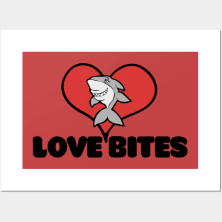 Loves bites shark Posters and Art